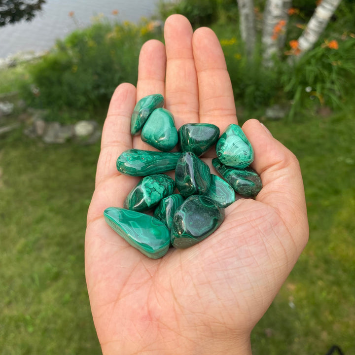 Malachite Tumbled Stones