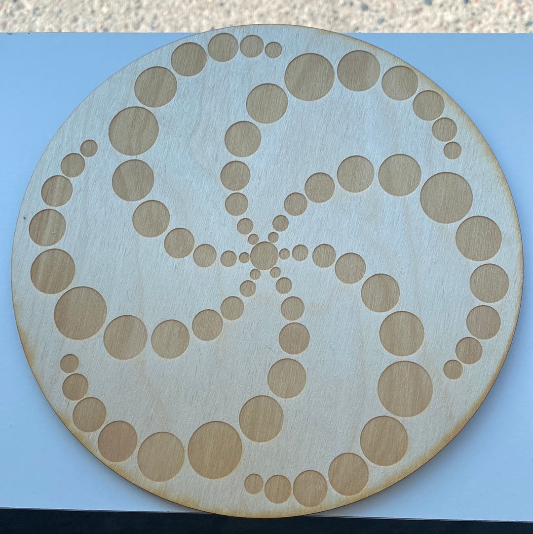 8” Crop Circle Crystal Grid