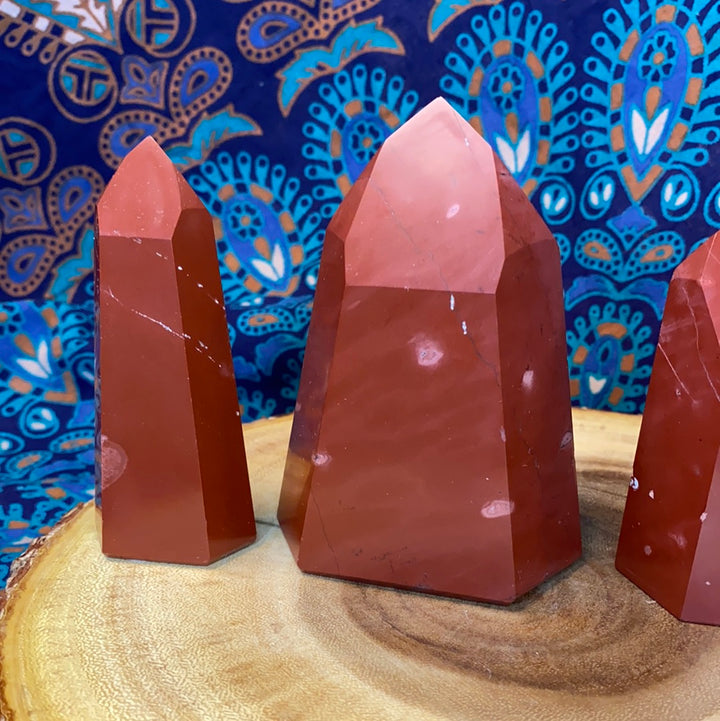 Red Jasper Polished Towers