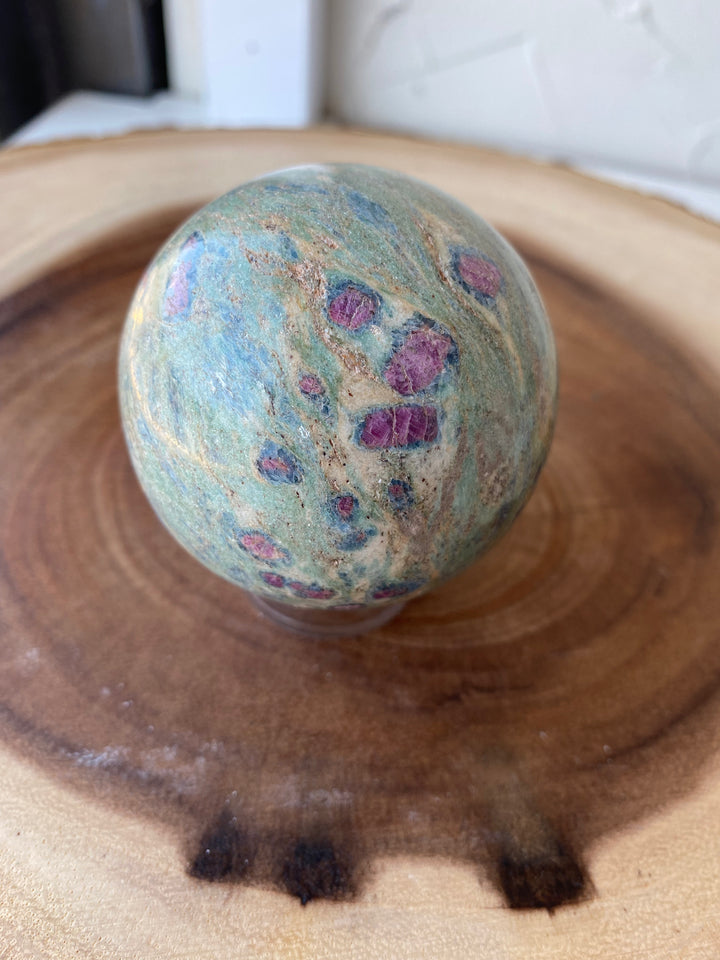 Ruby Fuchsite Sphere