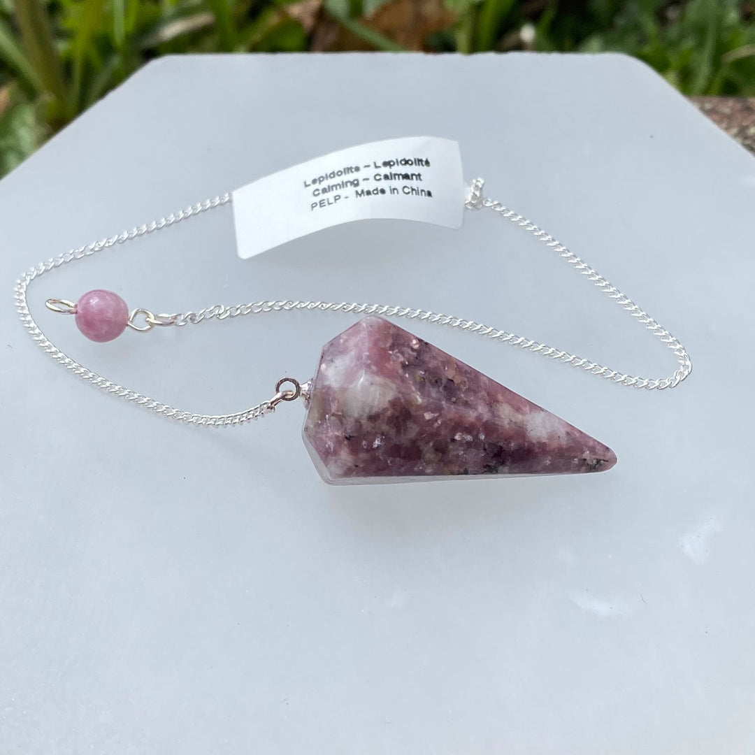 Lepidolite Pendulum