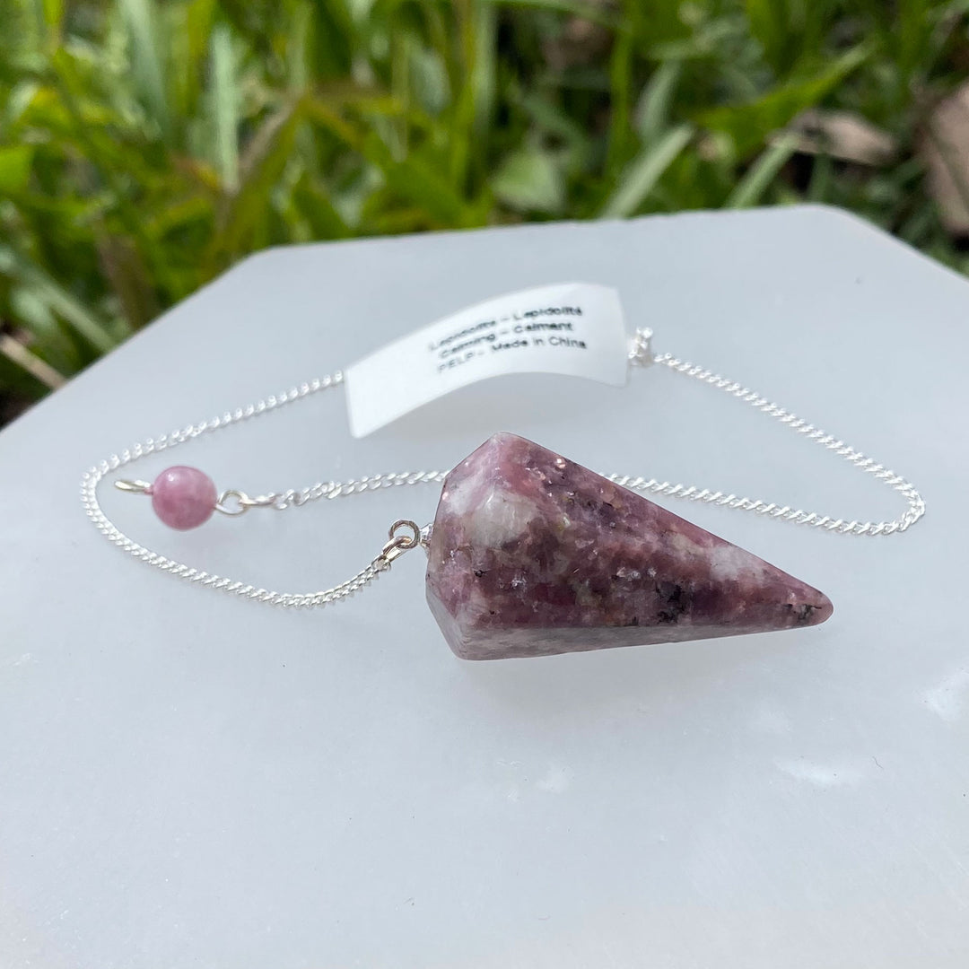 Lepidolite Pendulum