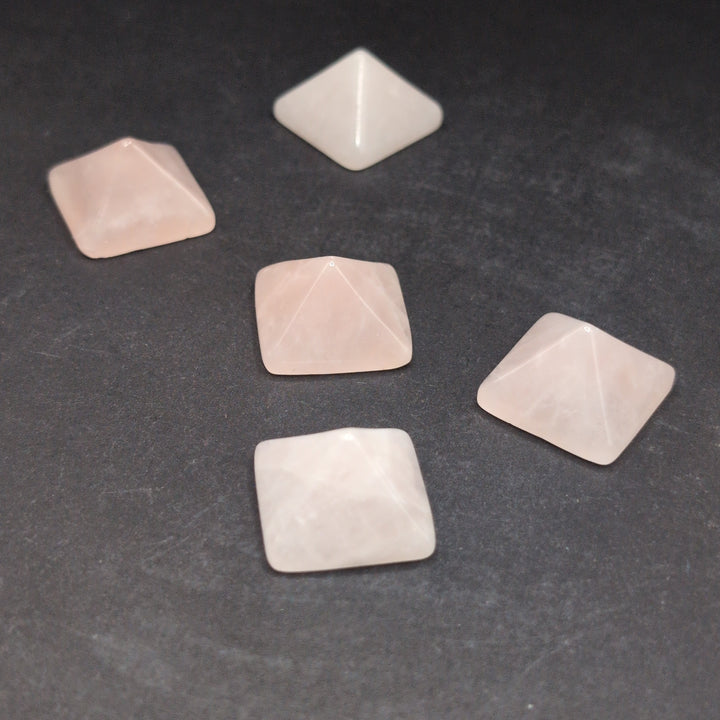 Mini Rose Quartz Pyramids