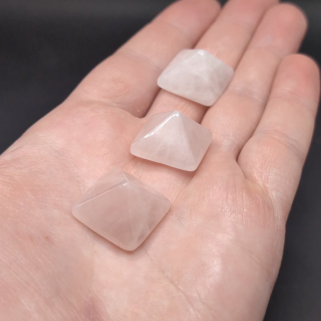 Mini Rose Quartz Pyramids