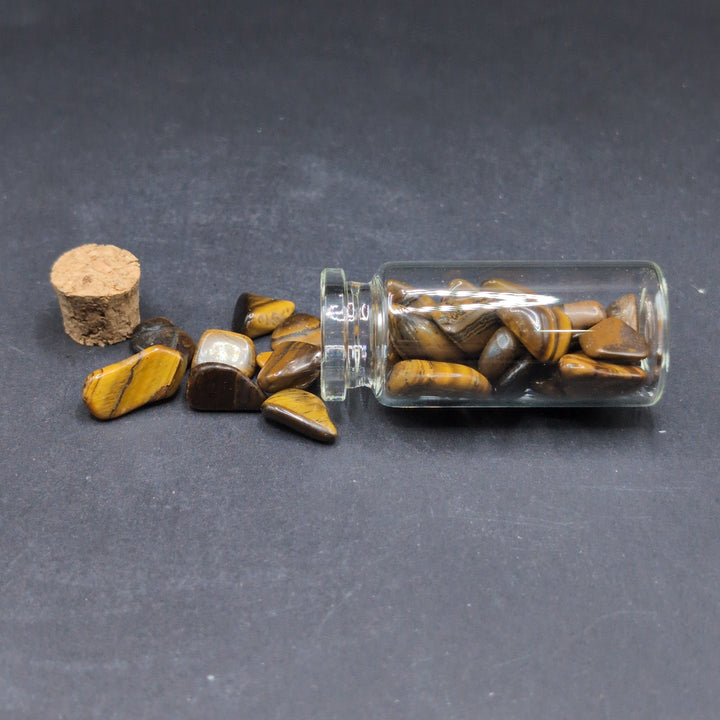 Tigers Eye Chips In A Bottle