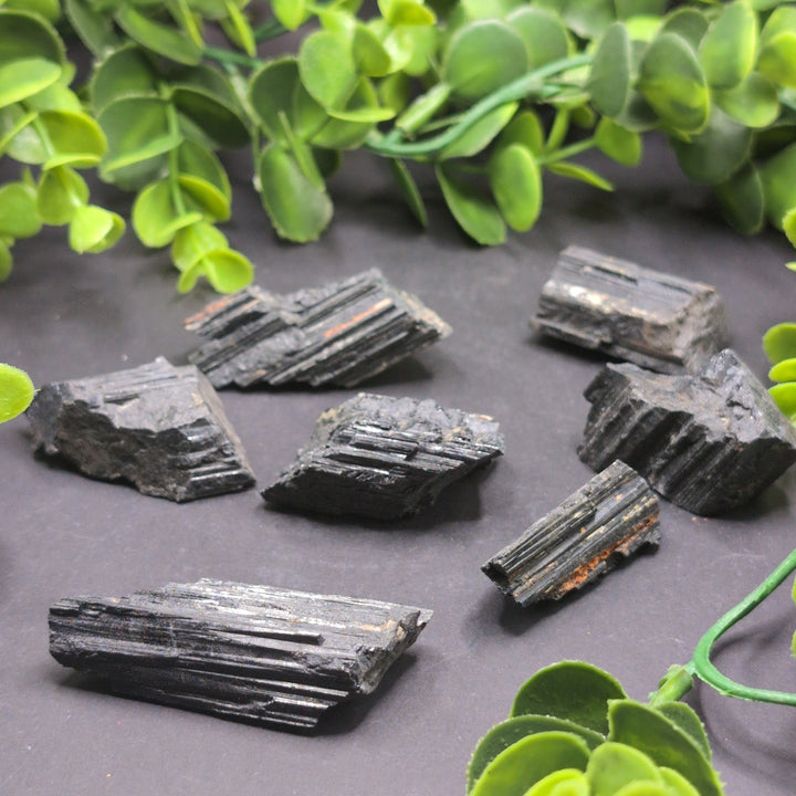 Black Tourmaline Rough Cut