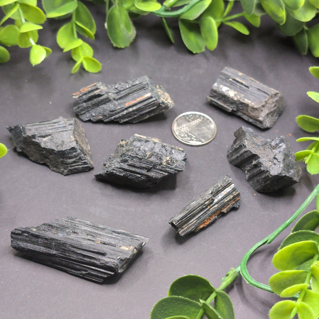 Black Tourmaline Rough Cut