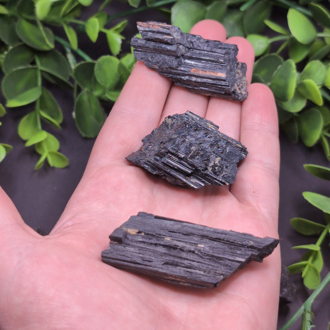 Black Tourmaline Rough Cut