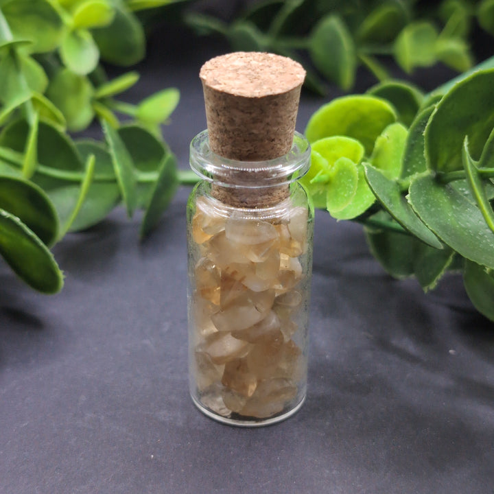 Citrine Chips In A Bottle