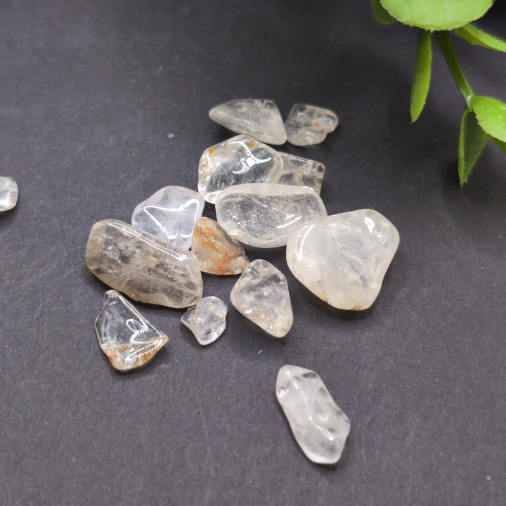 Clear Quartz Chips With Inclusions