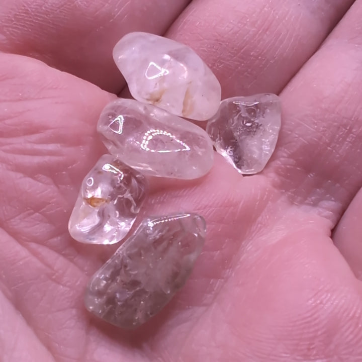 Clear Quartz Chips With Inclusions