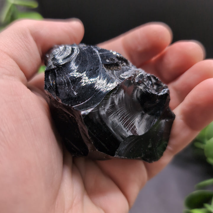 Black Obsidian Rough Cut Chunk (L)