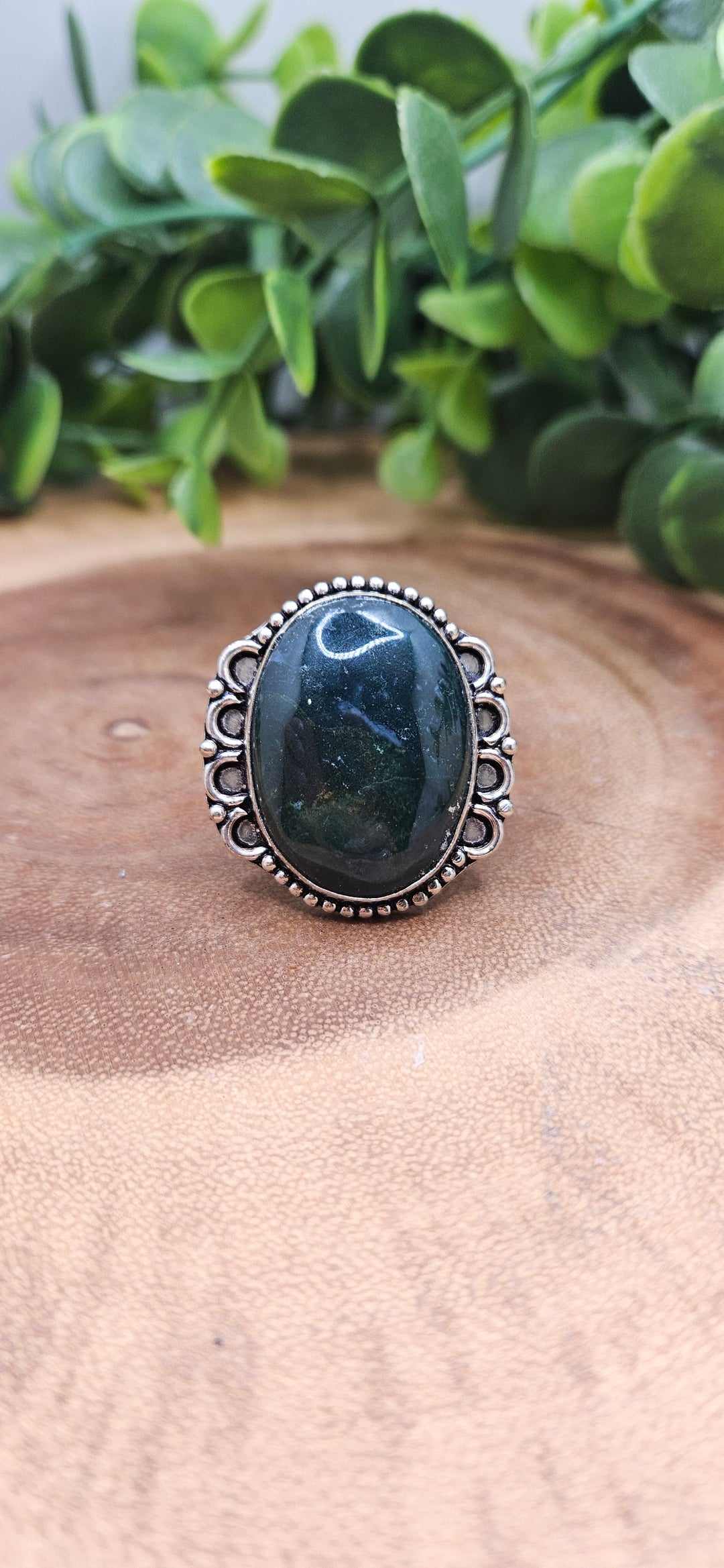 Moss Agate Ring