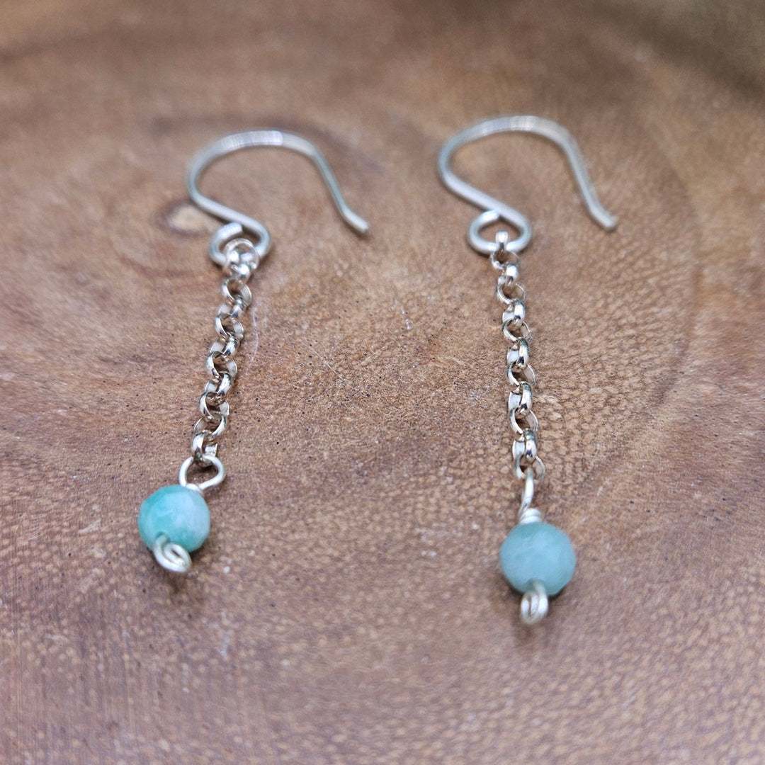 Green Aventurine Sterling Silver Earrings