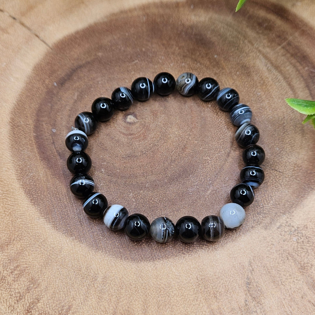 Black Sardonyx 8mm Bracelet