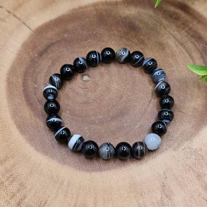 Black Sardonyx 8mm Bracelet