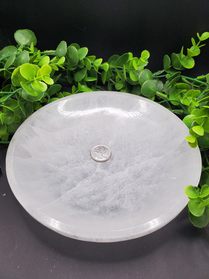 Medium Round Selenite Charging Bowl (6")