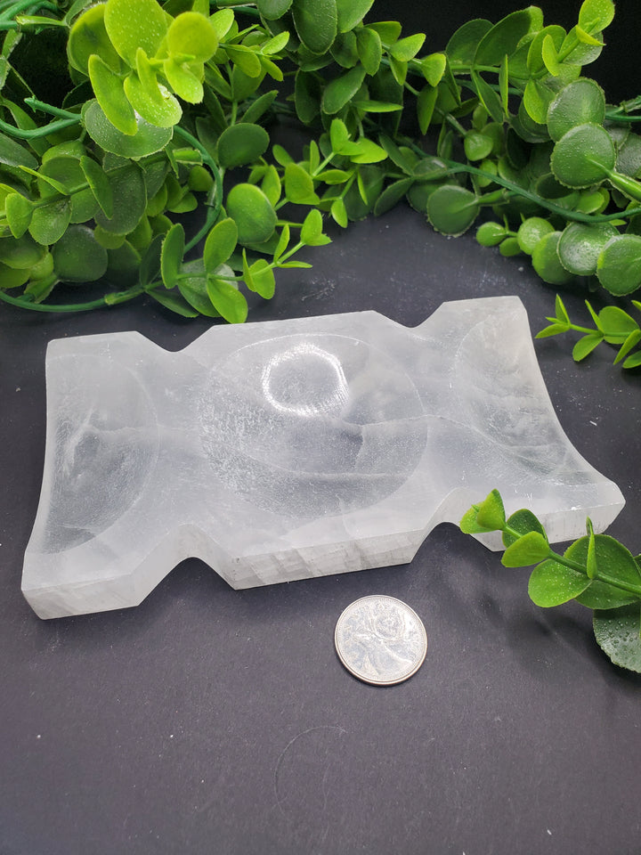 3 Moons Selenite Charging Bowl