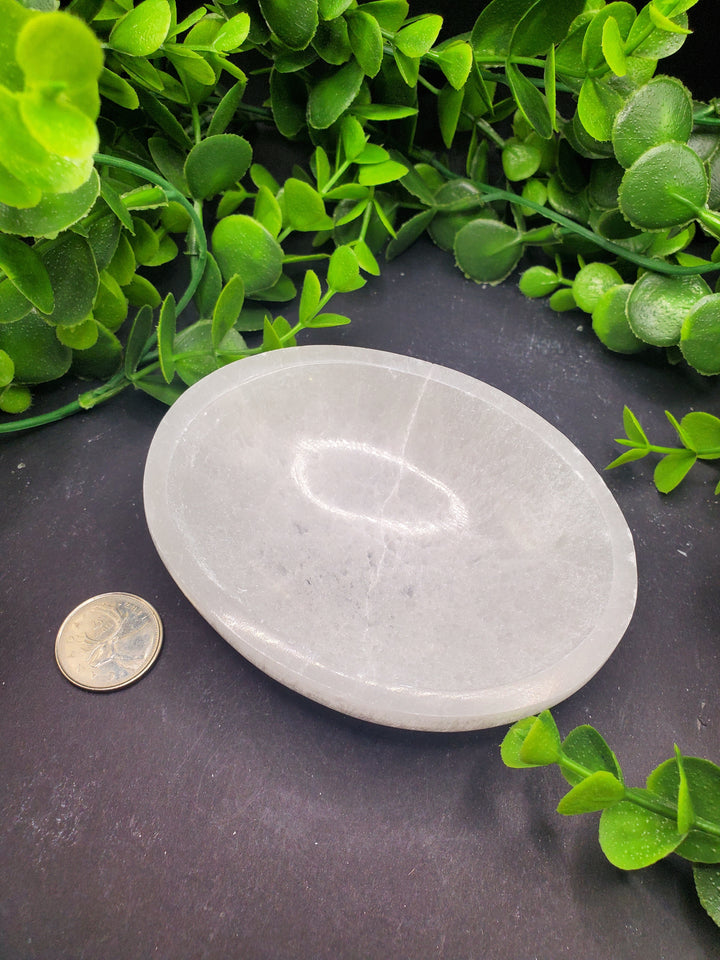 Oval Selenite Charging Bowl