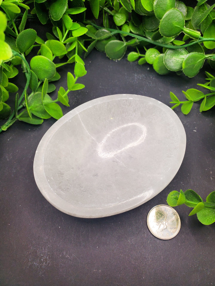 Oval Selenite Charging Bowl