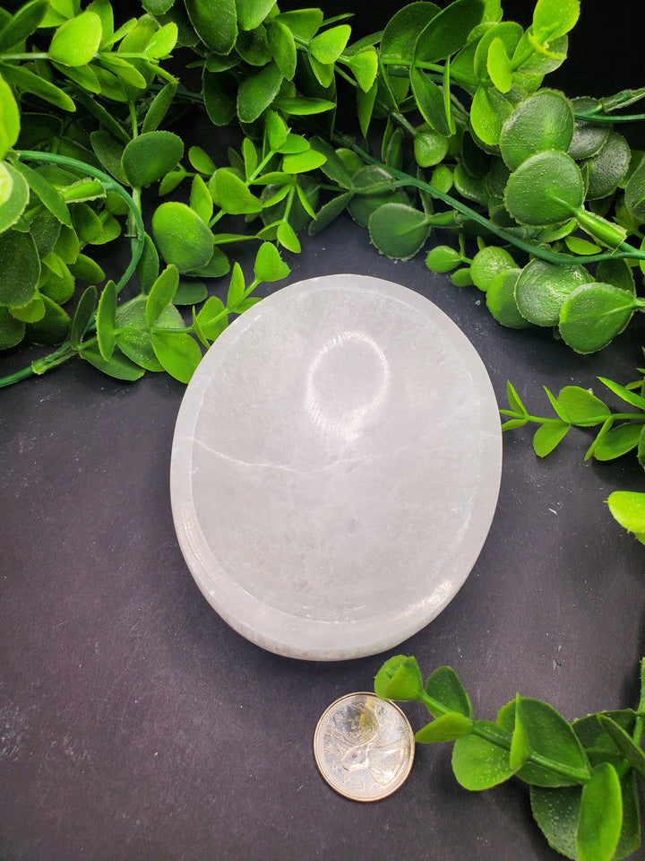 Oval Selenite Charging Bowl