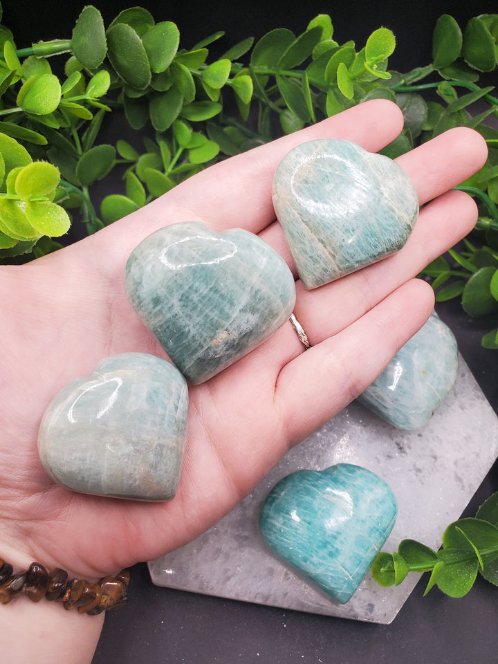 Amazonite Hearts