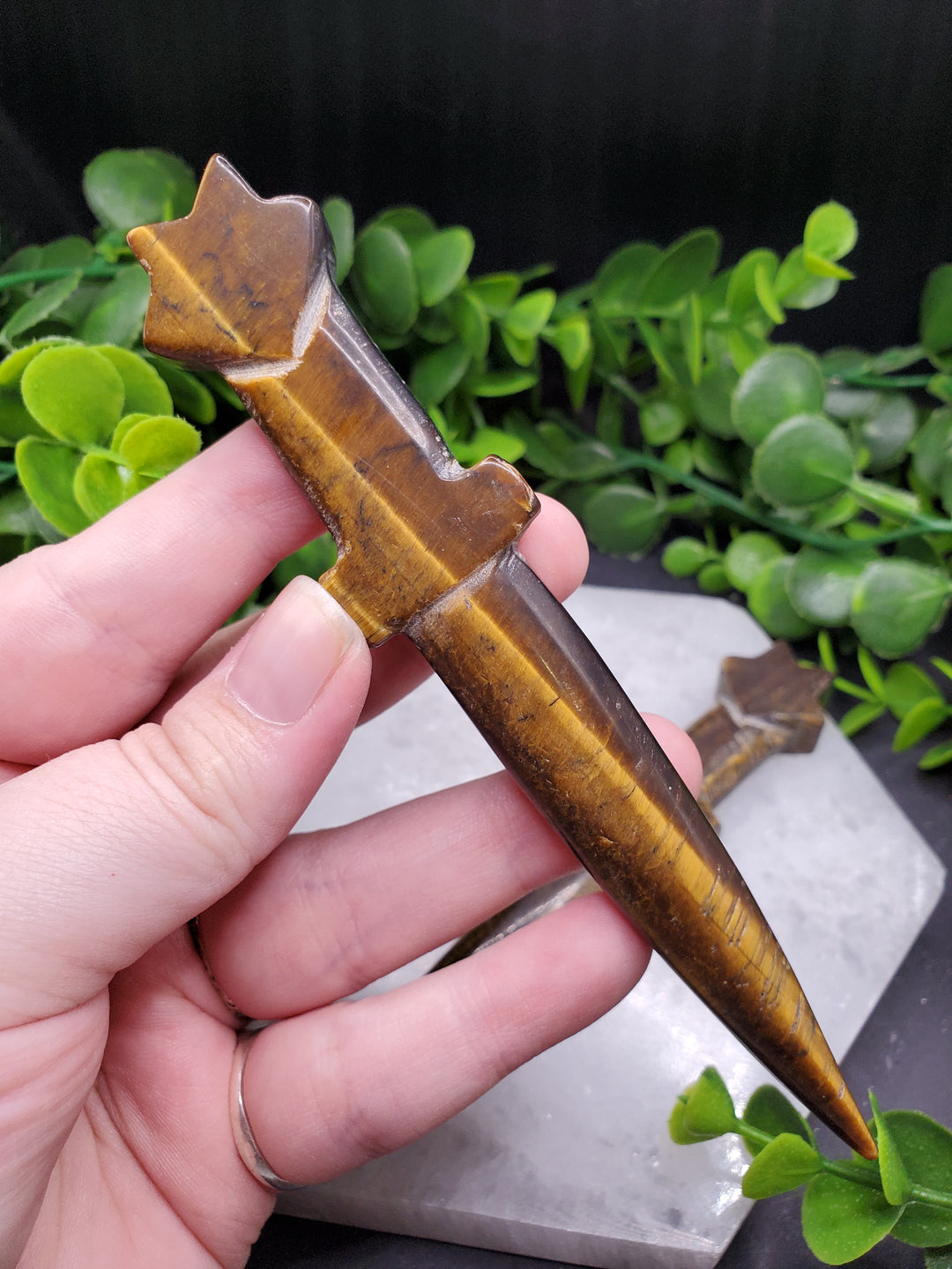 Tiger Eye Athame