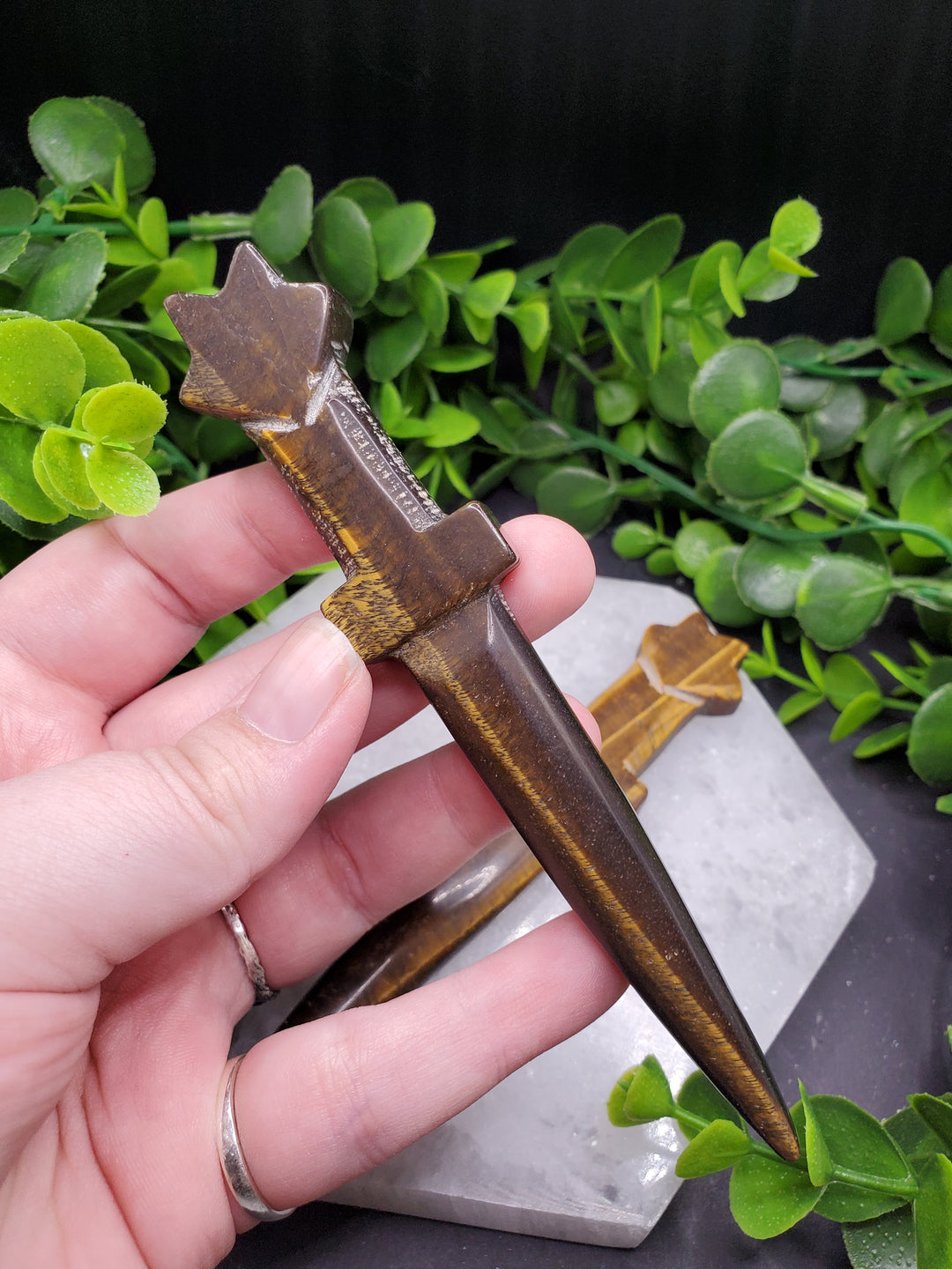 Tiger Eye Athame