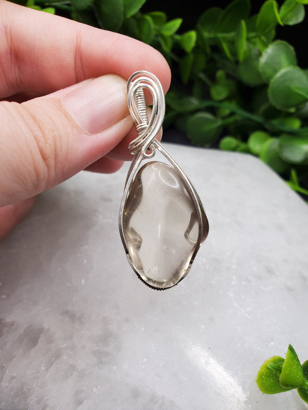 Natural Citrine Sterling Silver Pendant