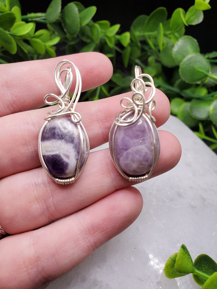 Amethyst Silver Plated Pendant