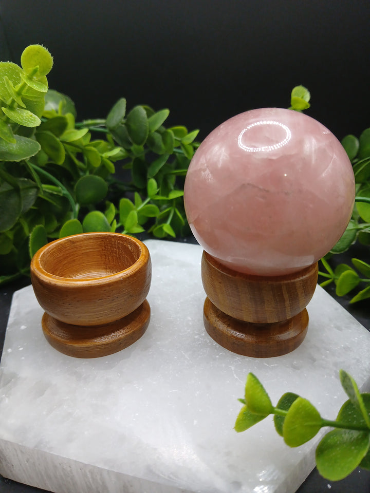 Wooden Sphere Stand (L)