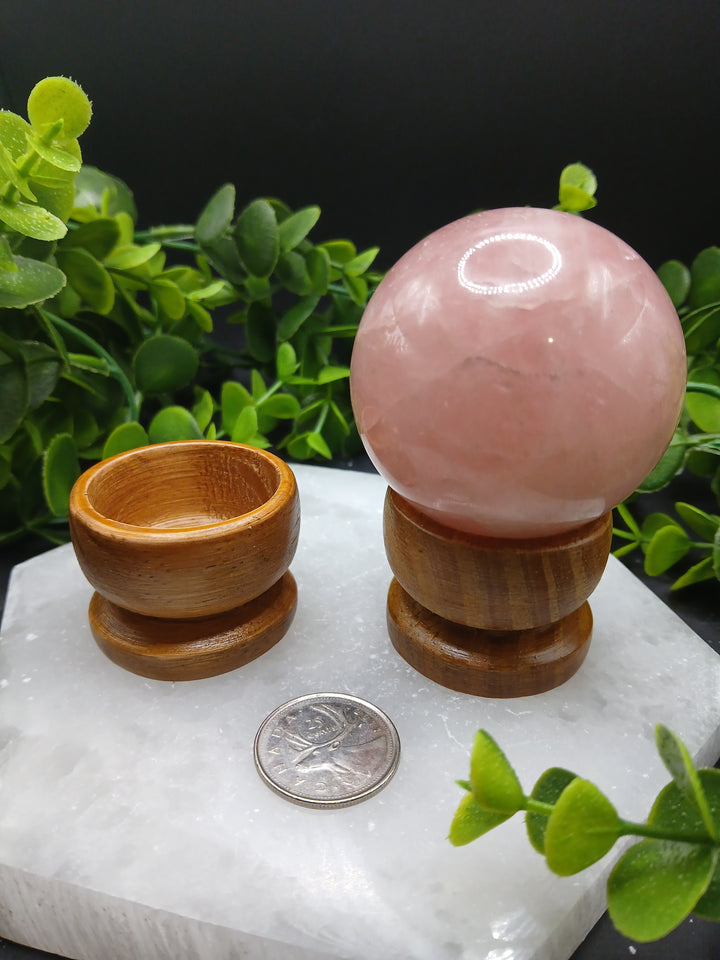 Wooden Sphere Stand (L)