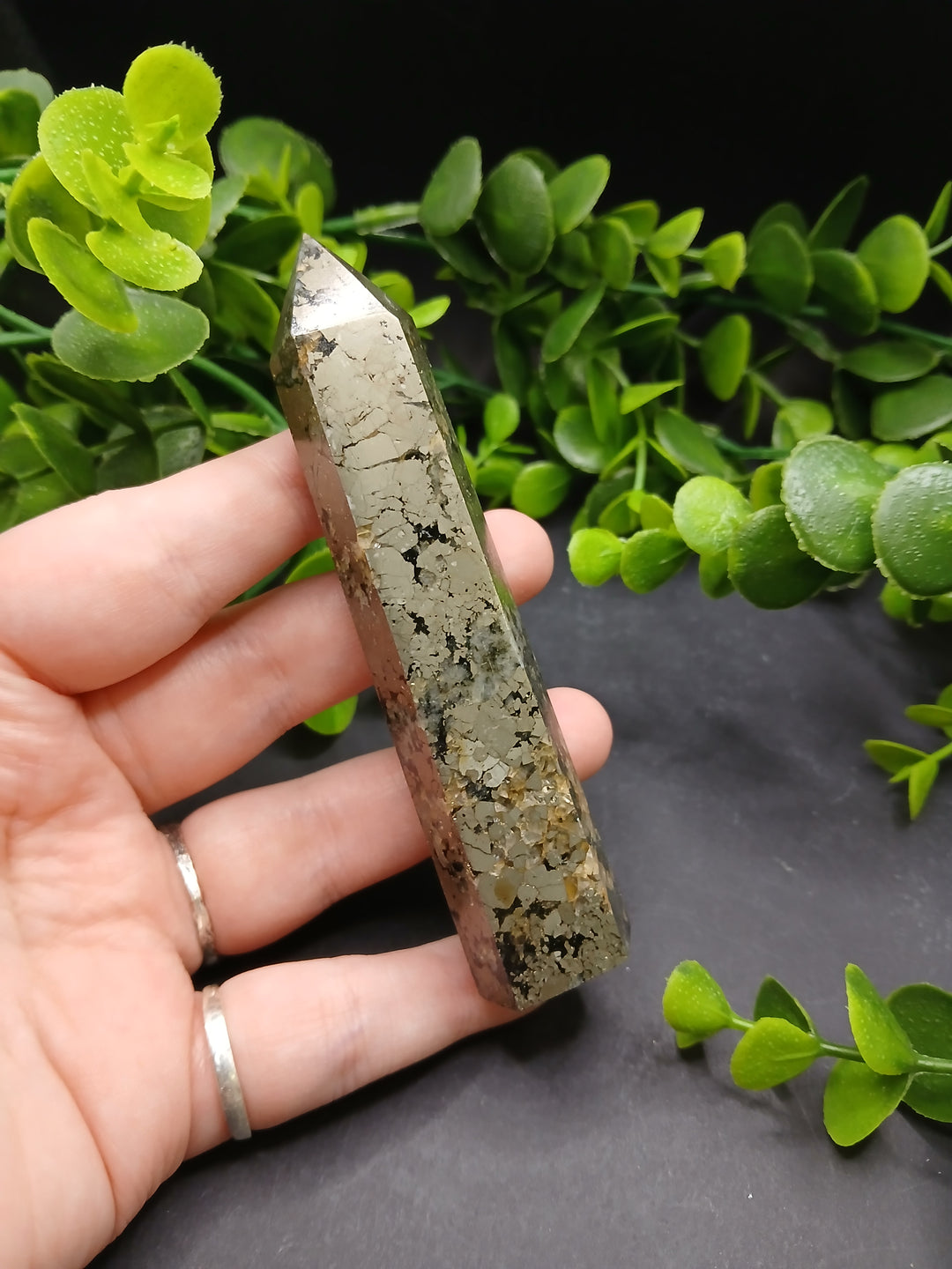 Pyrite Polished Point #1