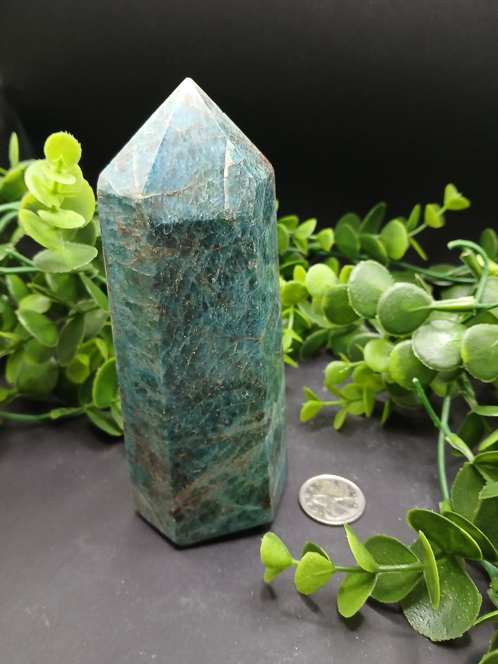 Large Blue Apatite Polished Point