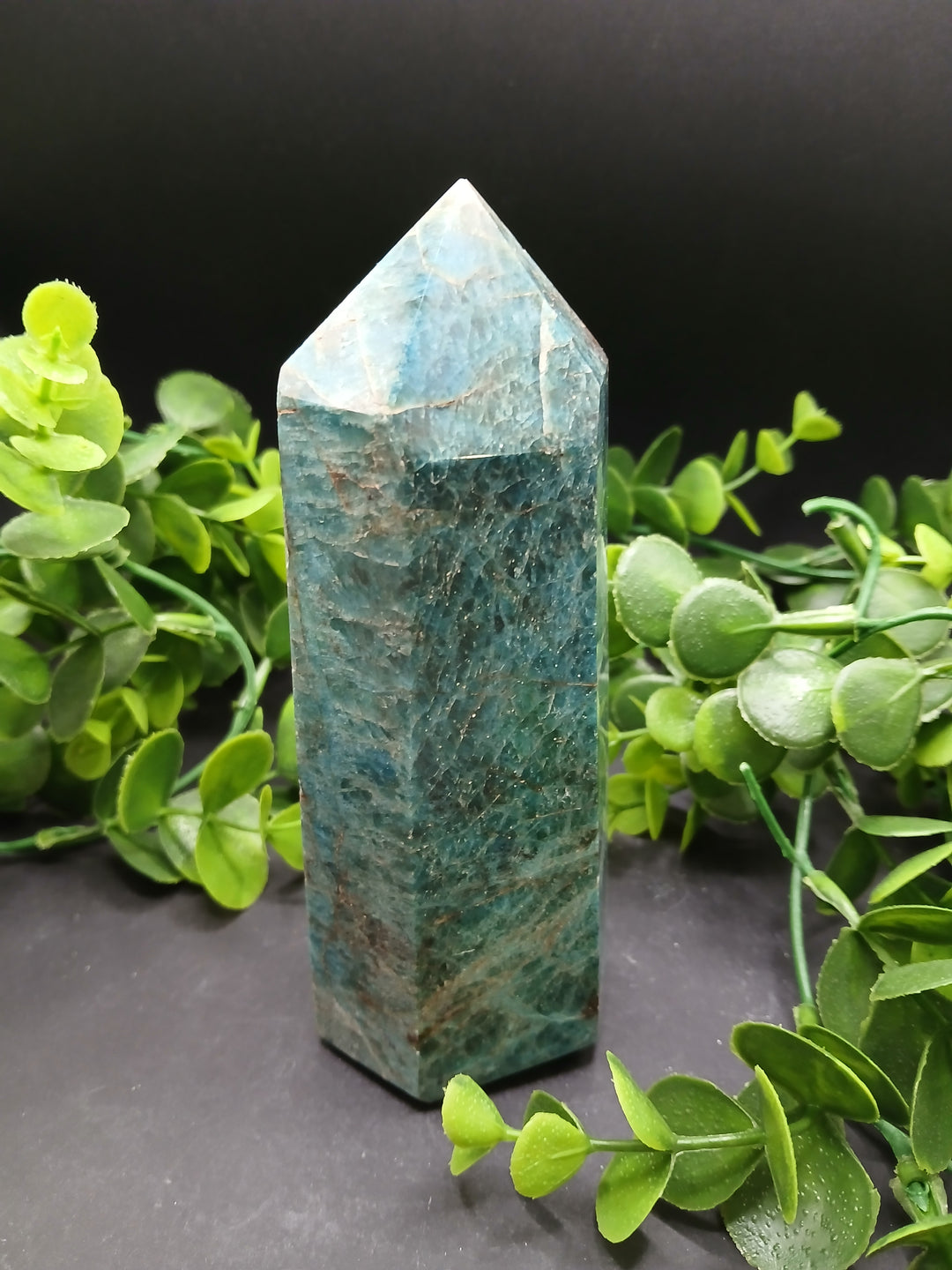 Large Blue Apatite Polished Point