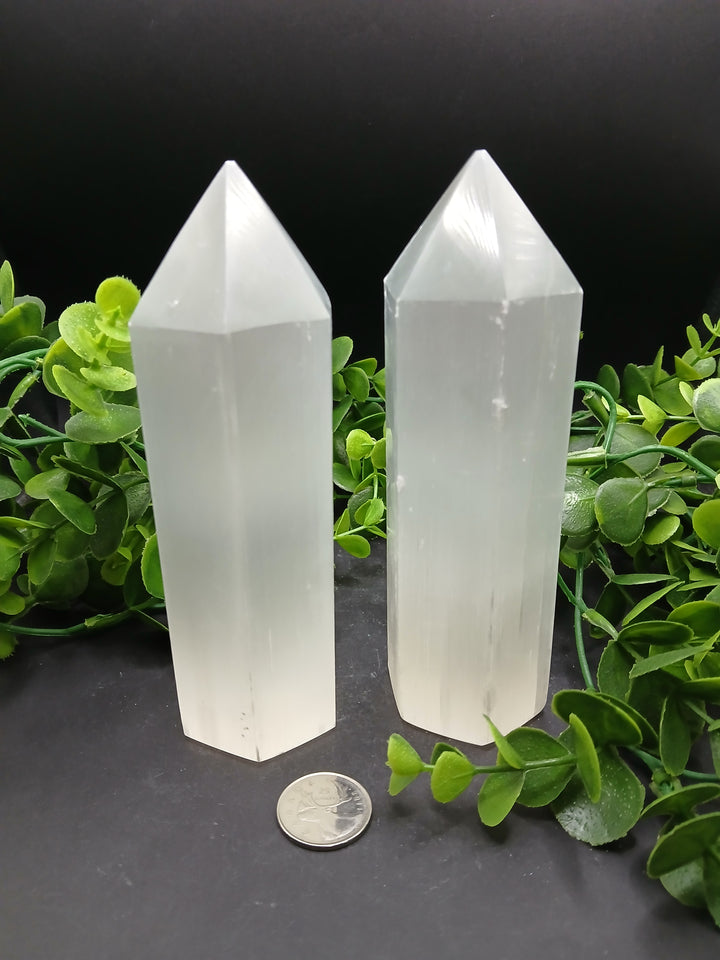 Satin Spar Polished Point (Selenite)