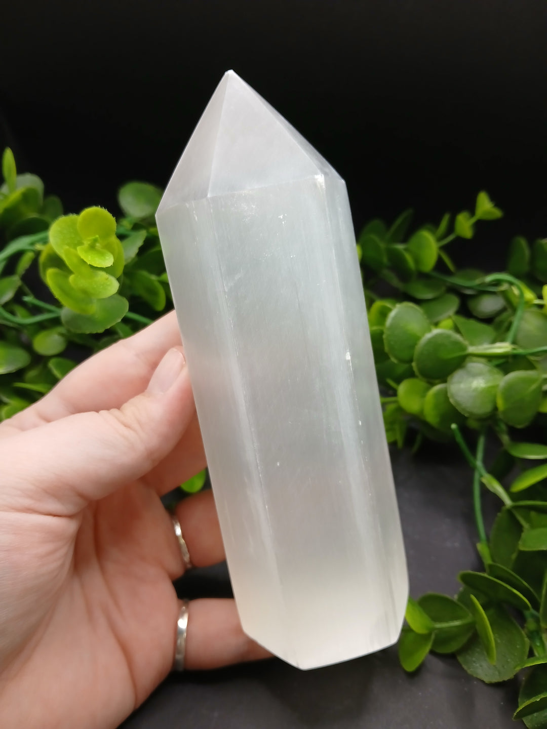 Satin Spar Polished Point (Selenite)