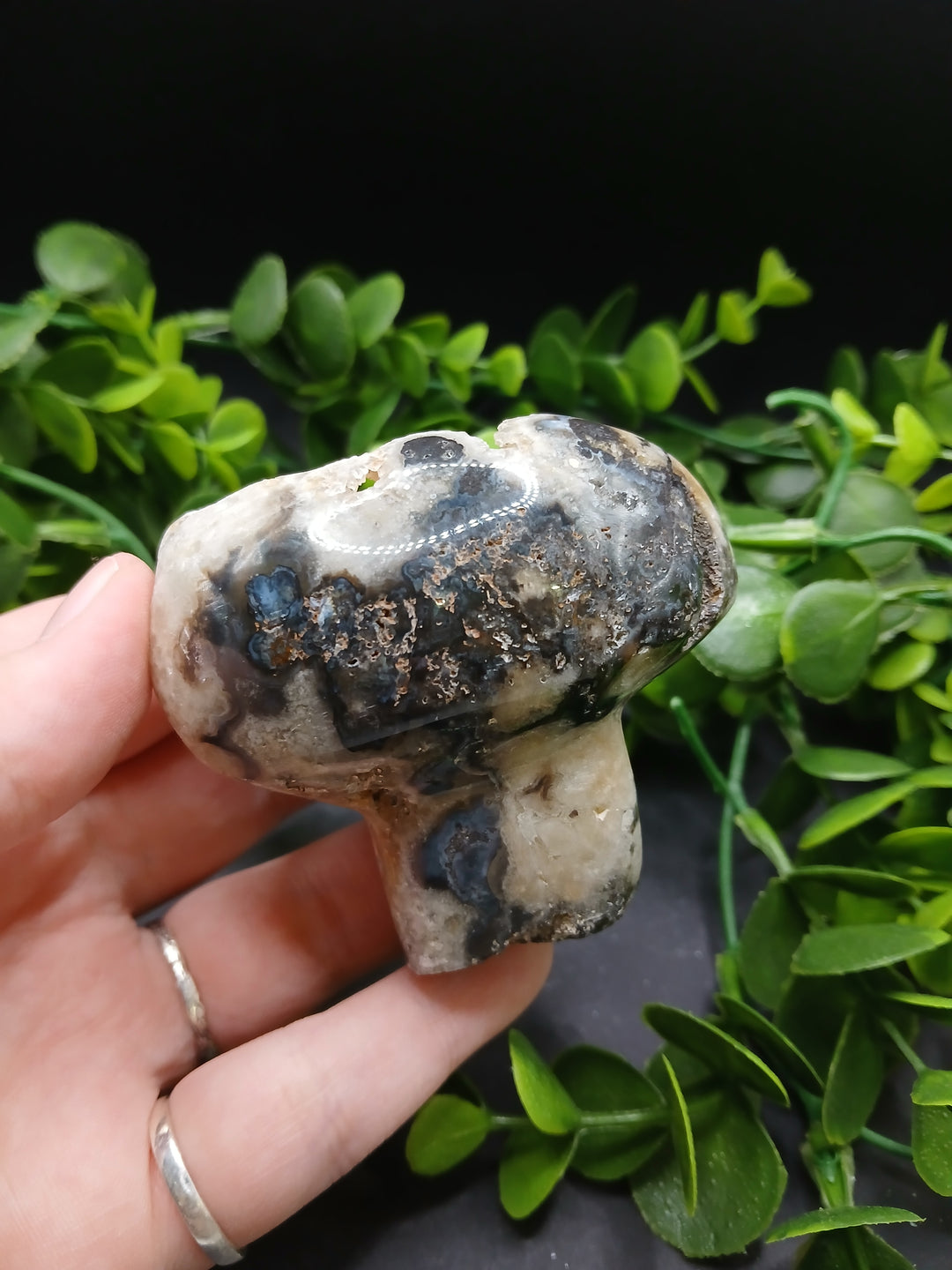 Agate Druzy Mushroom #2