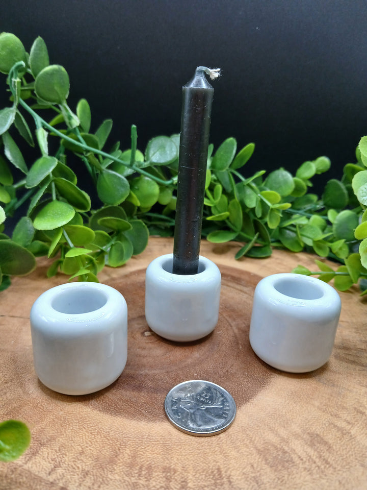 White Porcelain Candle Holder