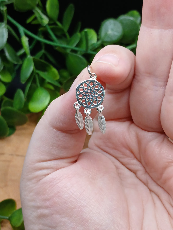 Dream Catcher Sterling Silver Pendant