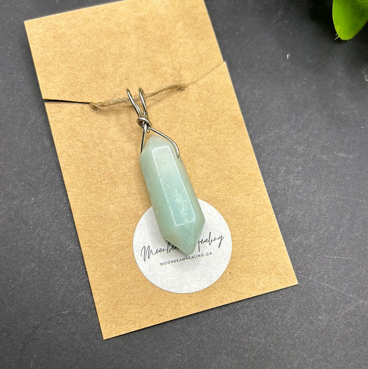 Amazonite Double Terminated Pendant