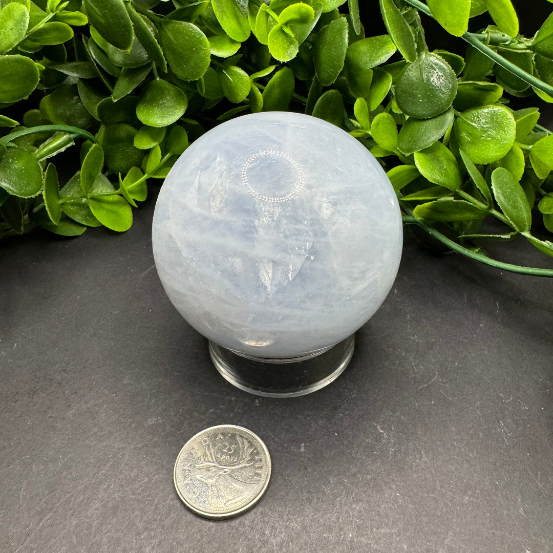 Blue Calcite Sphere 65mm