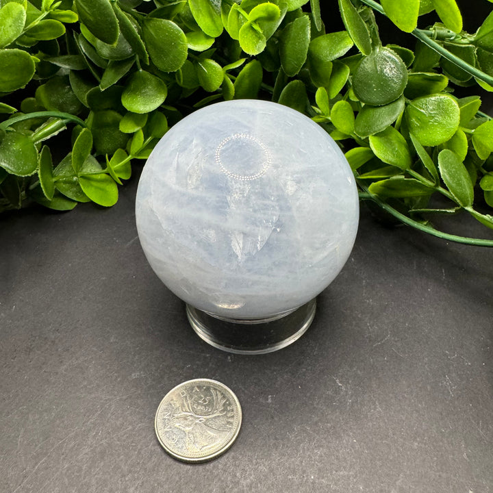 Blue Calcite Sphere 65mm