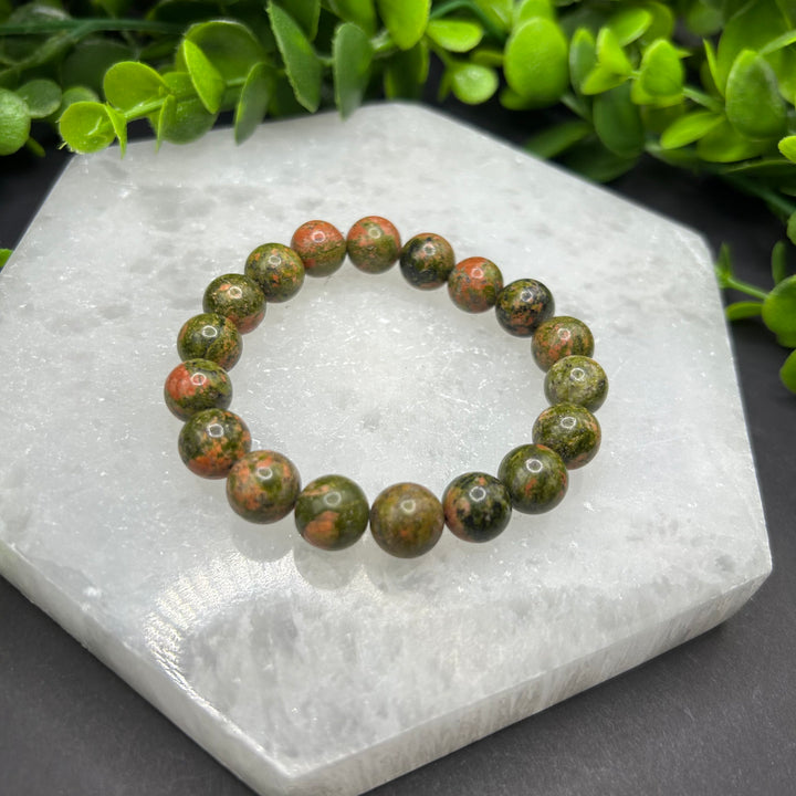 Unakite 10mm Bracelet