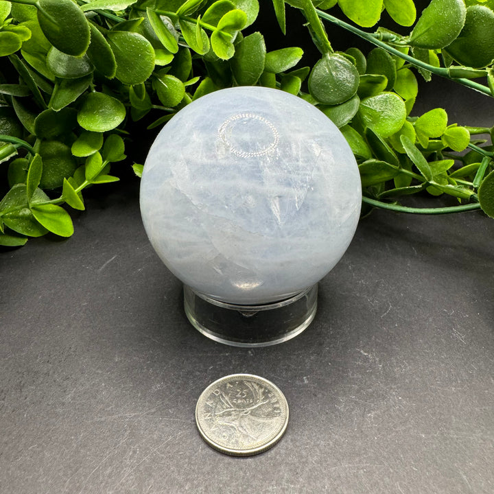 Blue Calcite Sphere 65mm