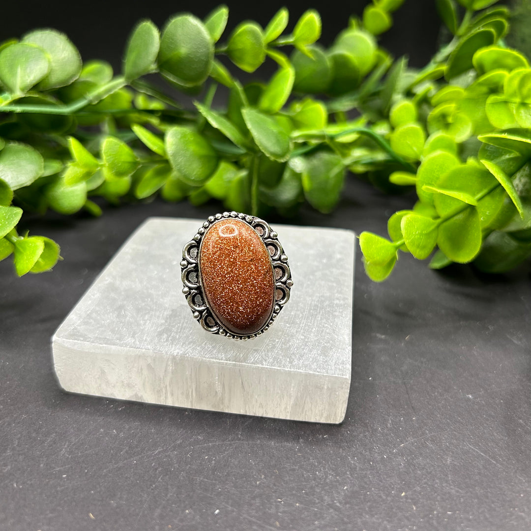 Goldstone Ring