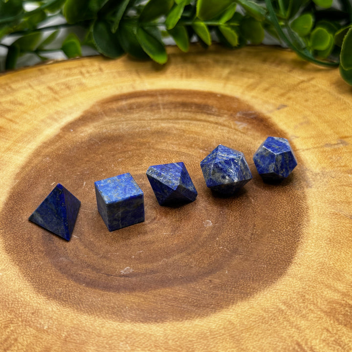 Lapis Lazuli Sacred Geometry Set