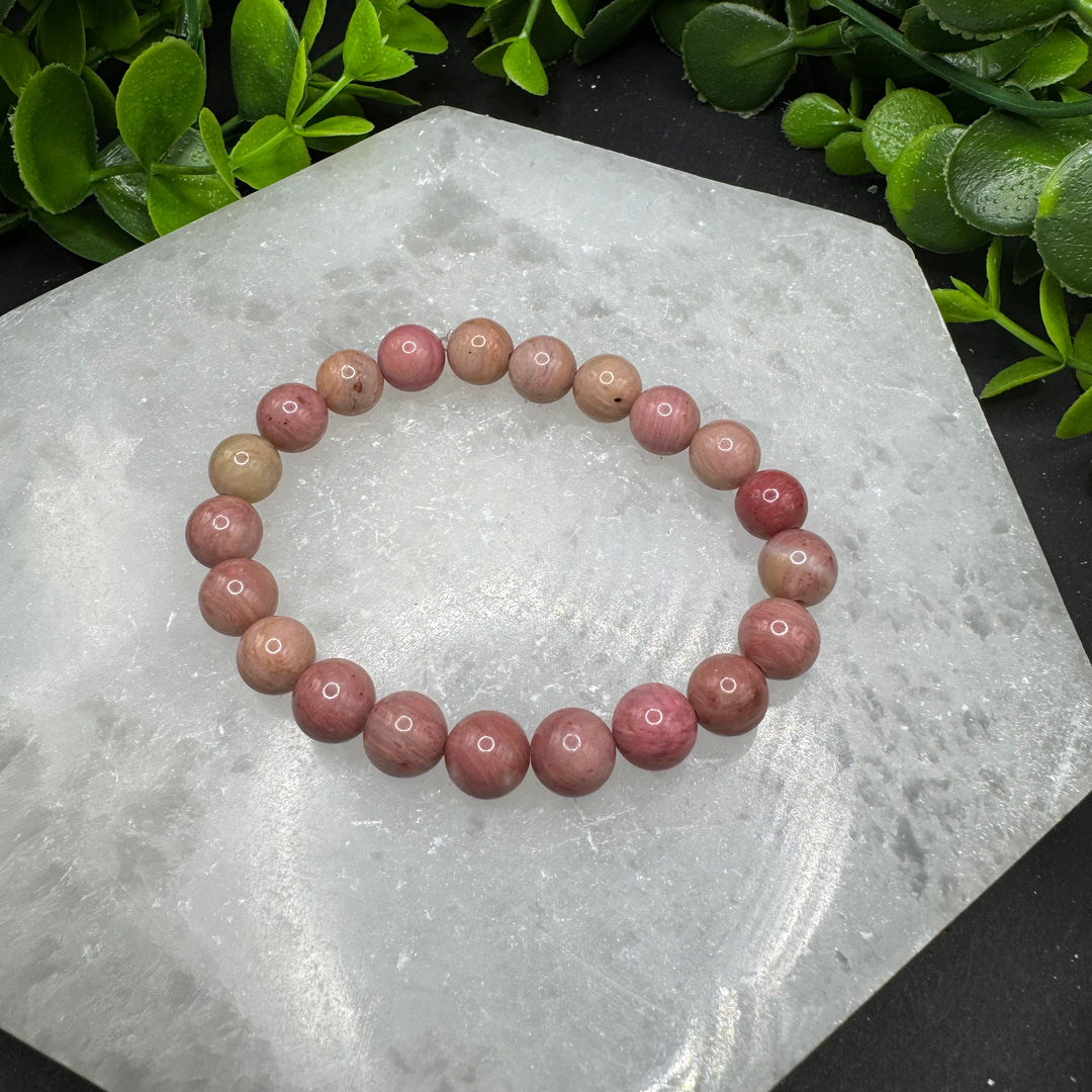 Pink Rhodonite 8mm Bracelet