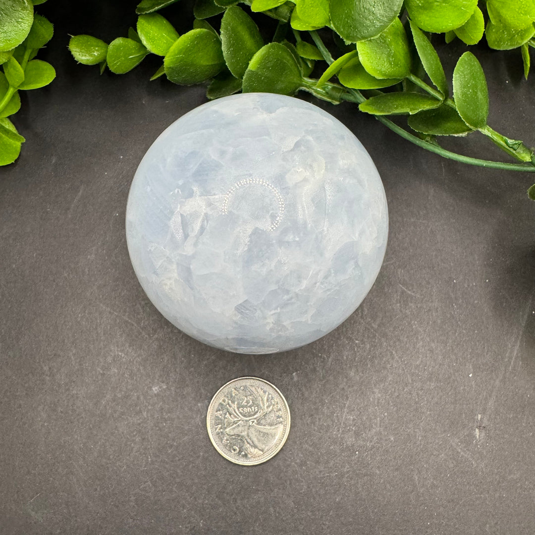 Blue Calcite Sphere 60mm