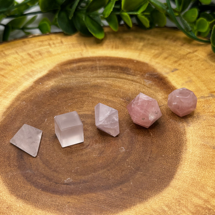 Rose Quartz Sacred Geometry Set